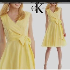 Calvin Klein Sunny Yellow Midi Dress